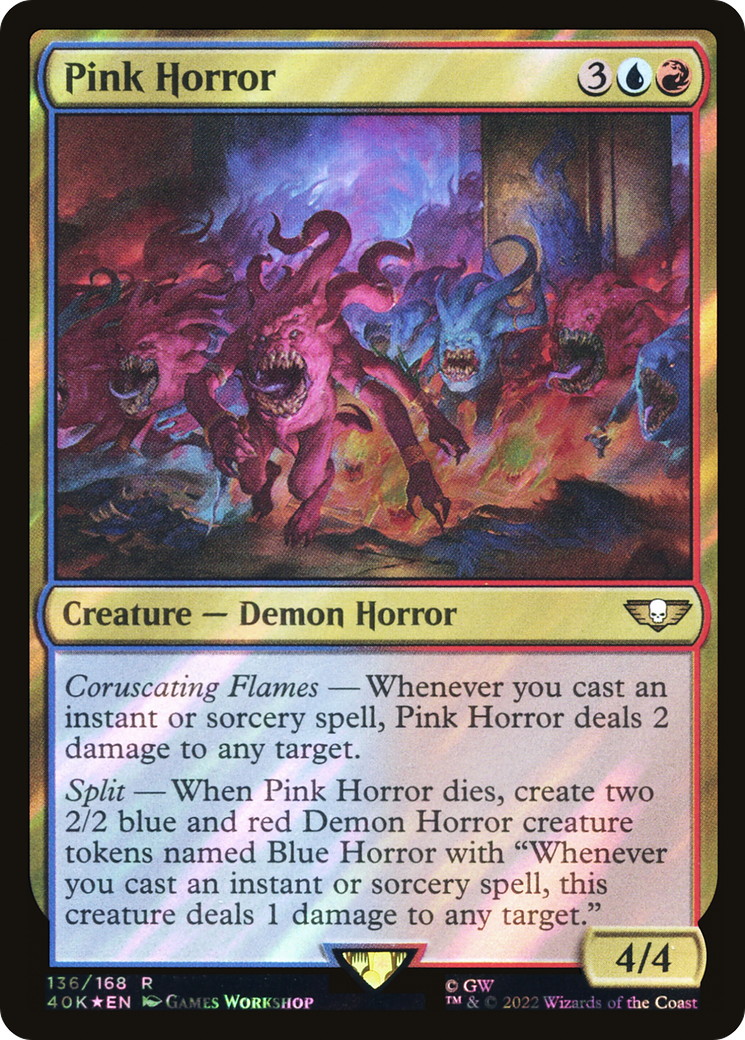 Pink Horror (Surge Foil) [Universes Beyond: Warhammer 40,000] | Grognard Games