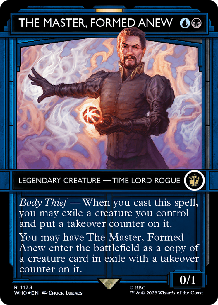 The Master, Formed Anew (Showcase) (Surge Foil) [Doctor Who] | Grognard Games