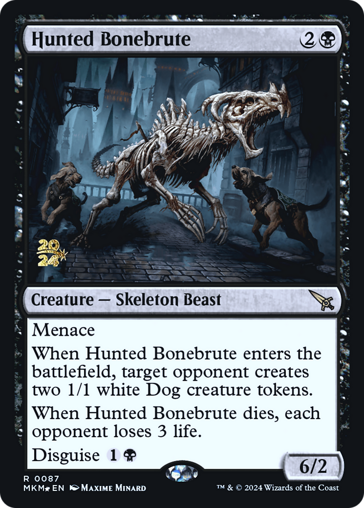 Hunted Bonebrute [Murders at Karlov Manor Prerelease Promos] | Grognard Games