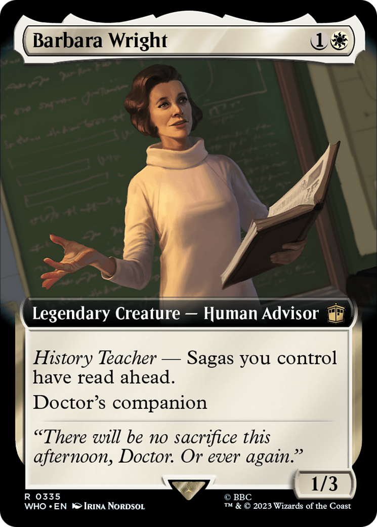 Barbara Wright (Extended Art) [Doctor Who] | Grognard Games
