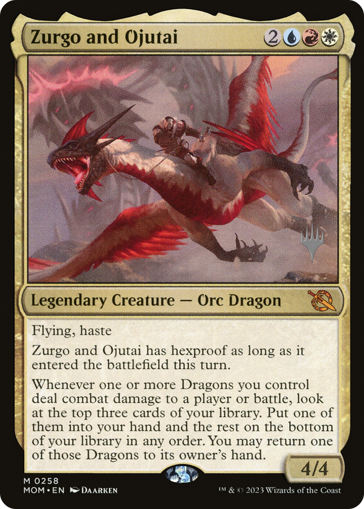 Zurgo and Ojutai (Promo Pack) [March of the Machine Promos] | Grognard Games