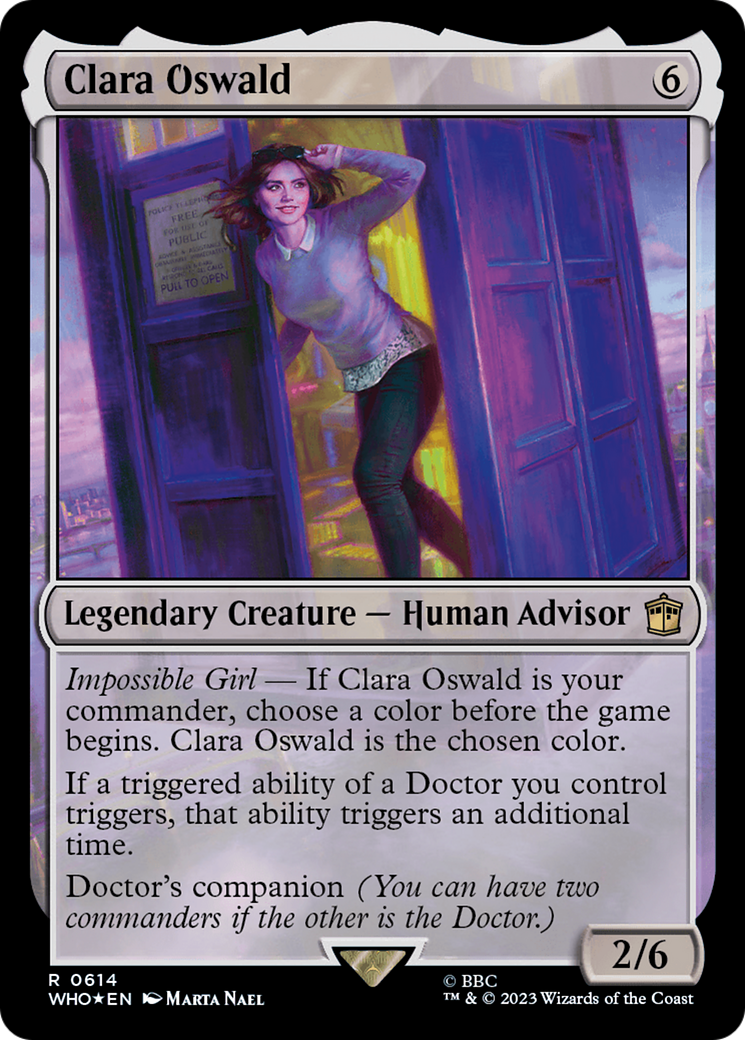 Clara Oswald (Surge Foil) [Doctor Who] | Grognard Games