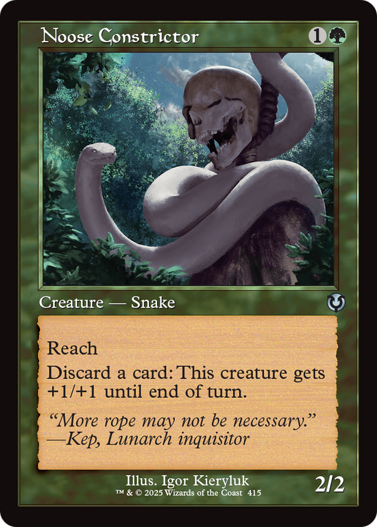 Noose Constrictor (Retro Frame) [Innistrad Remastered] | Grognard Games