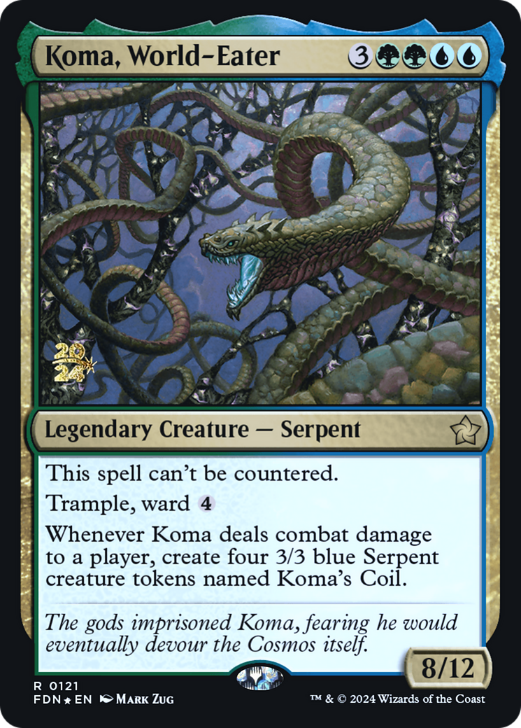 Koma, World-Eater [Foundations Prerelease Promos] | Grognard Games