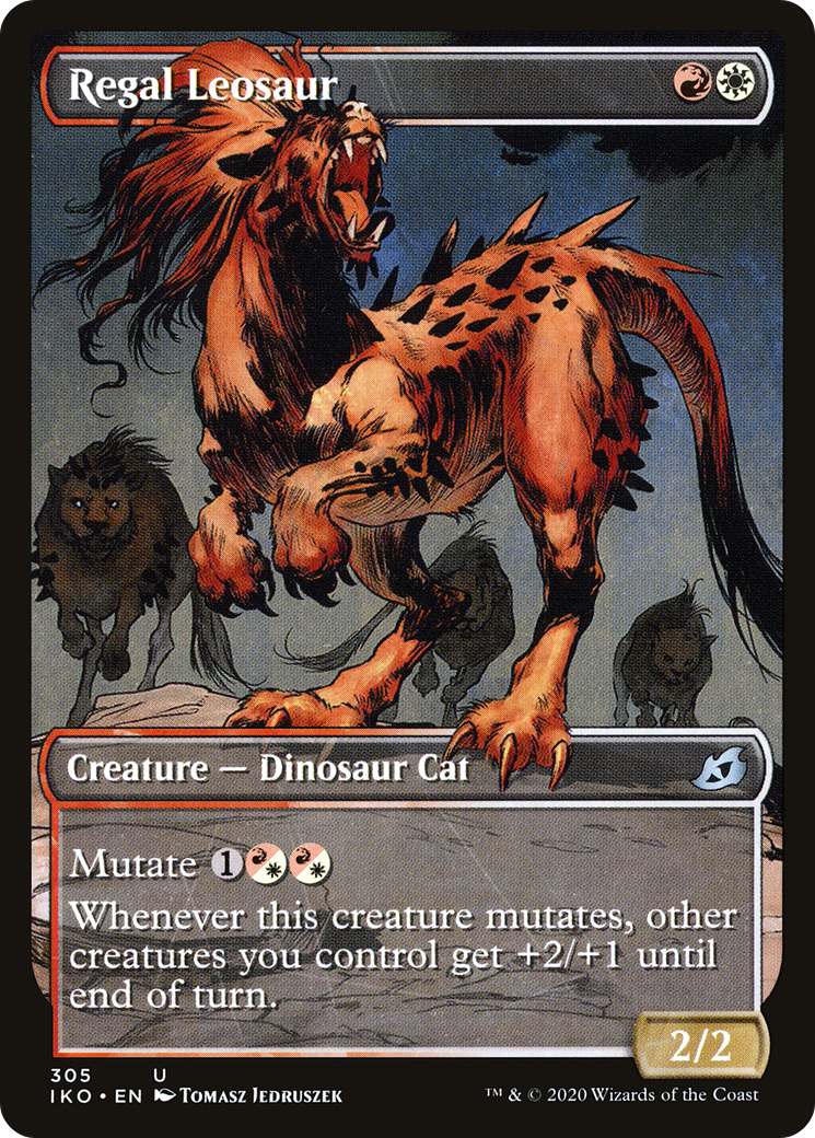Regal Leosaur (Showcase) [Ikoria: Lair of Behemoths] | Grognard Games