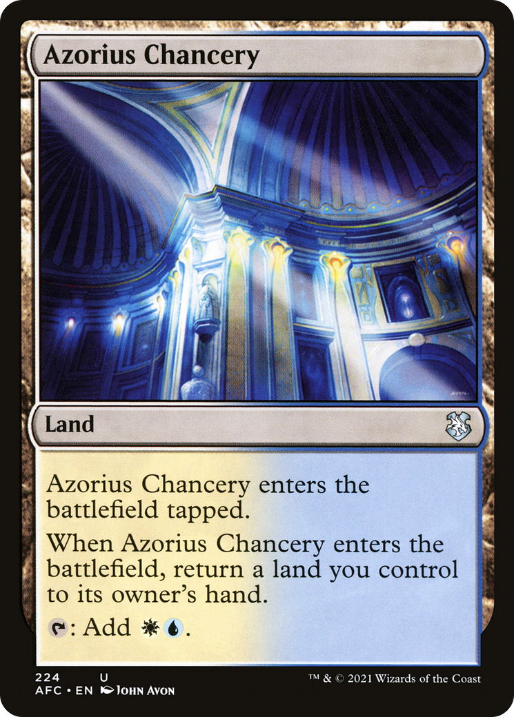 Azorius Chancery [Dungeons & Dragons: Adventures in the Forgotten Realms Commander] | Grognard Games