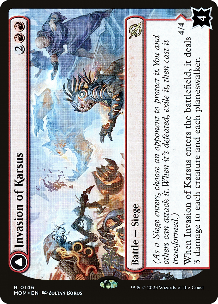 Invasion of Karsus // Refraction Elemental [March of the Machine Prerelease Promos] | Grognard Games