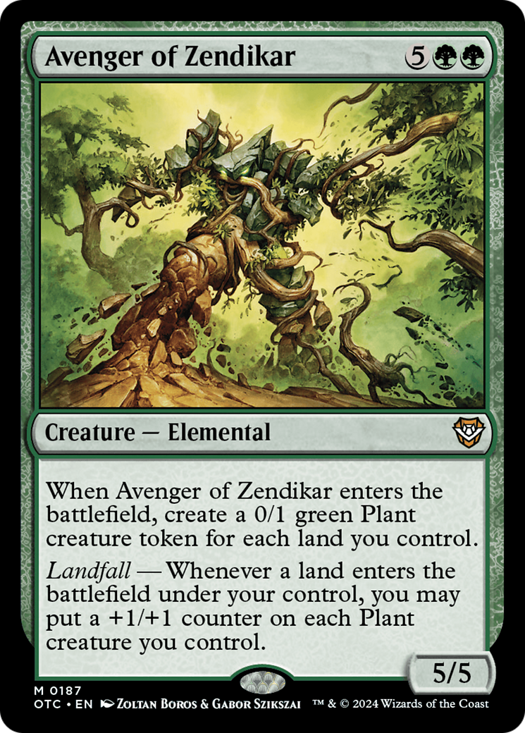 Avenger of Zendikar [Outlaws of Thunder Junction Commander] | Grognard Games