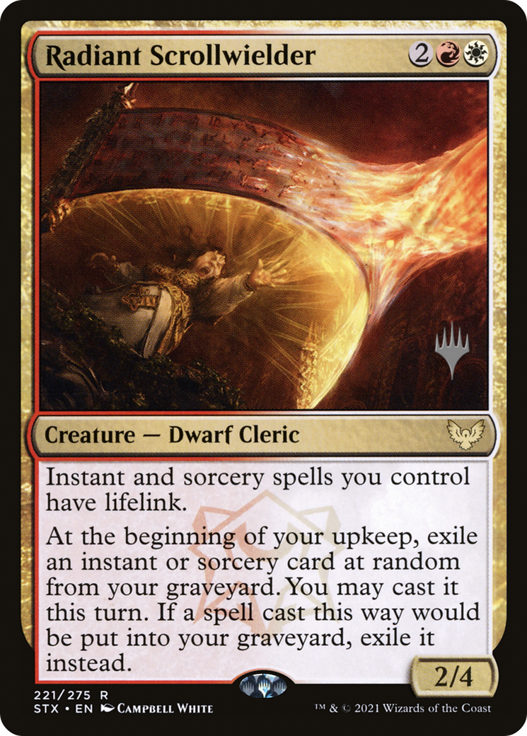Radiant Scrollwielder (Promo Pack) [Strixhaven: School of Mages Promos] | Grognard Games