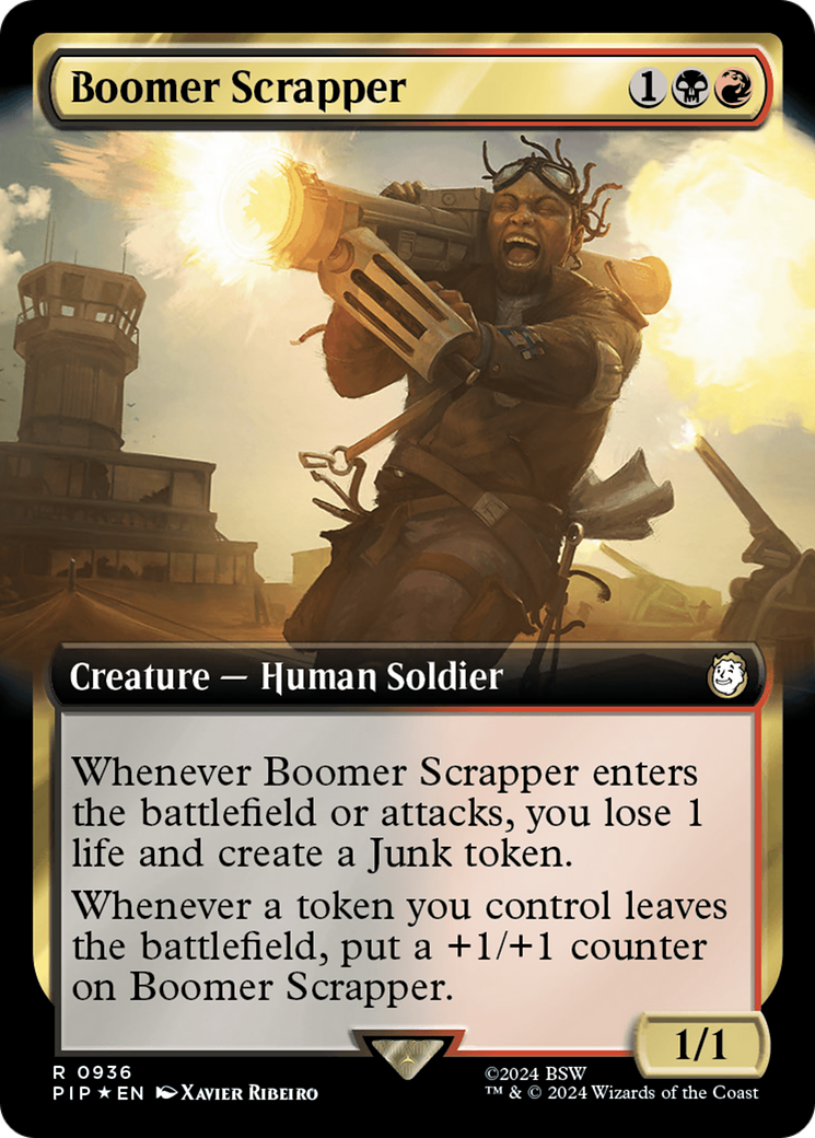 Boomer Scrapper (Extended Art) (Surge Foil) [Fallout] | Grognard Games