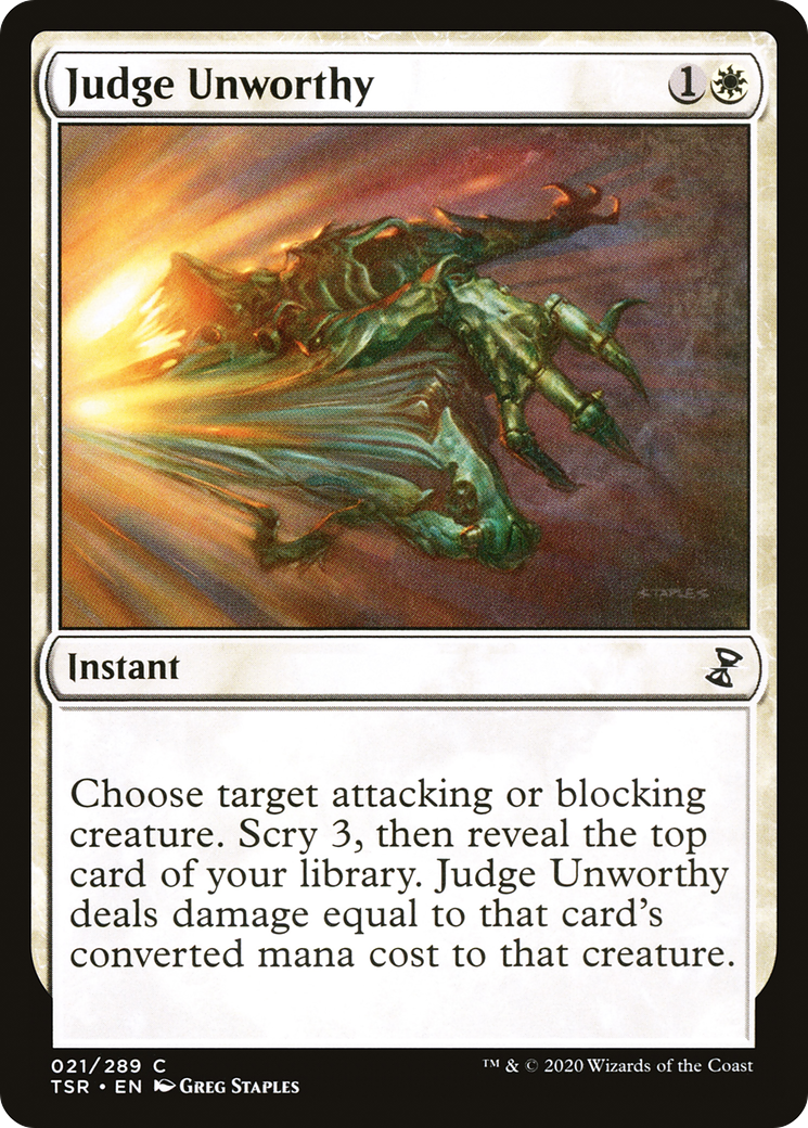 Judge Unworthy [Time Spiral Remastered] | Grognard Games