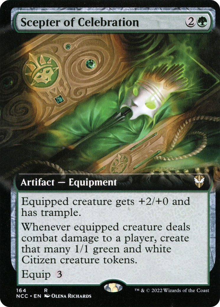 Scepter of Celebration (Extended Art) [Streets of New Capenna Commander] | Grognard Games