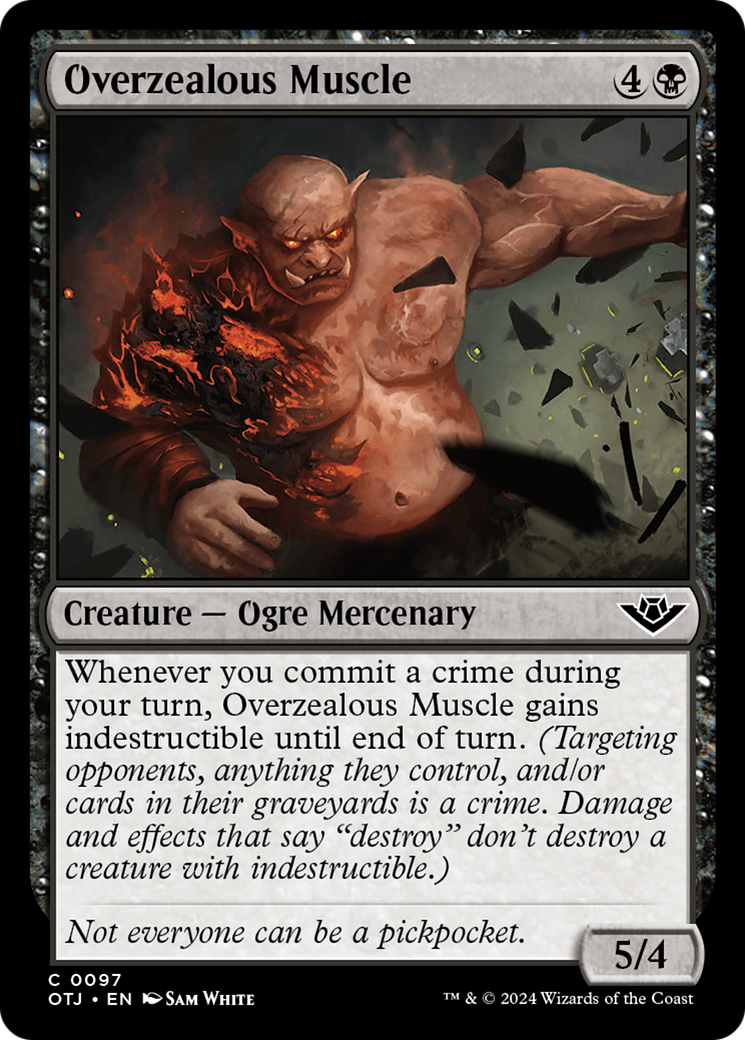 Overzealous Muscle [Outlaws of Thunder Junction] | Grognard Games