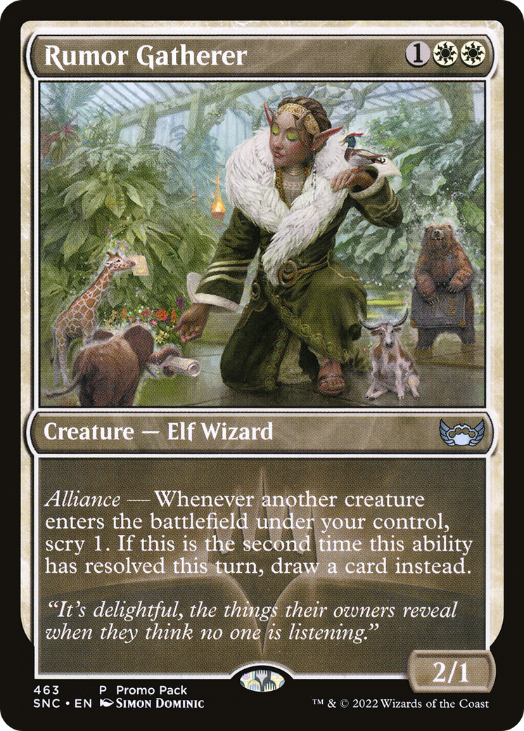 Rumor Gatherer (Promo Pack) [Streets of New Capenna] | Grognard Games
