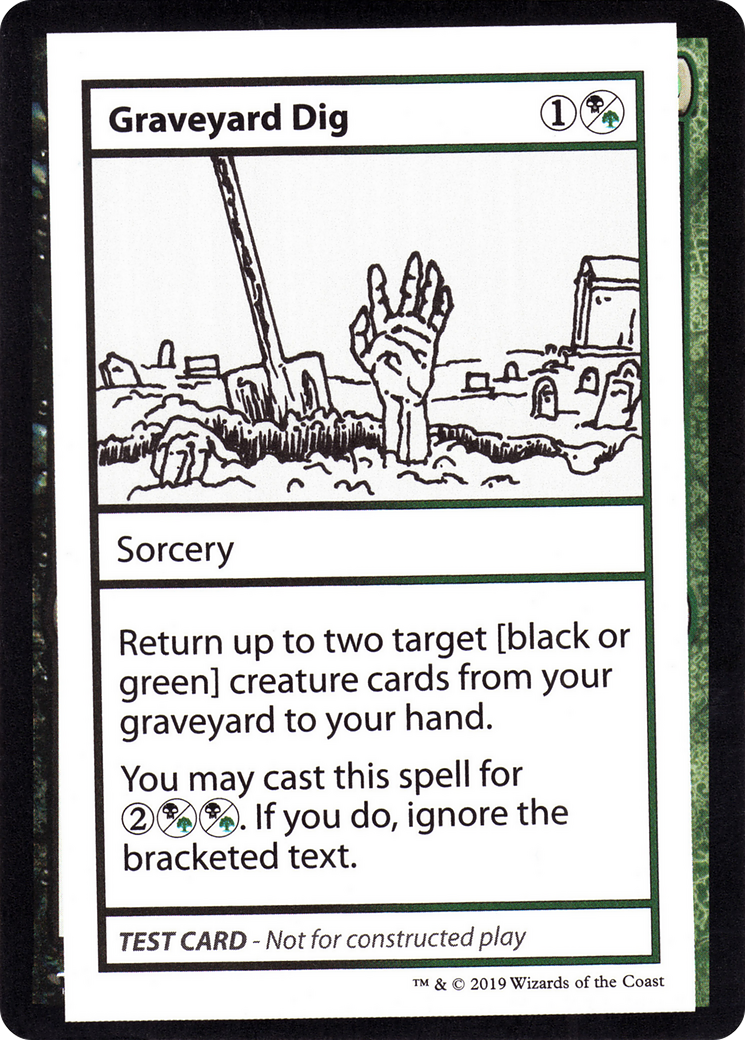 Graveyard Dig (2021 Edition) [Mystery Booster Playtest Cards] | Grognard Games