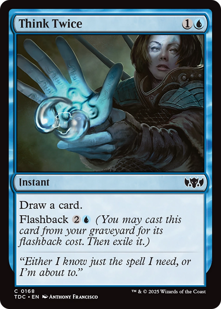 Think Twice [Tarkir: Dragonstorm Commander] | Grognard Games
