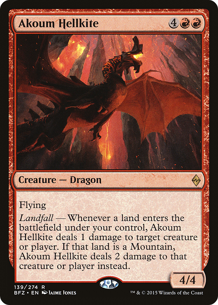 Akoum Hellkite [Battle for Zendikar] | Grognard Games