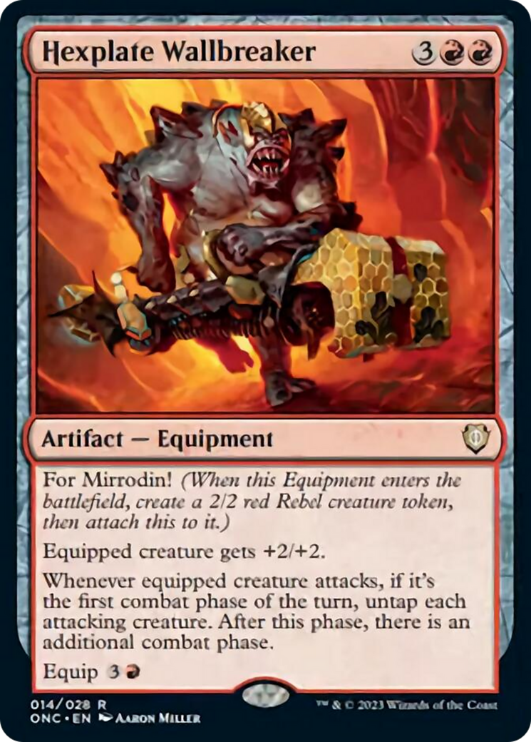 Hexplate Wallbreaker [Phyrexia: All Will Be One Commander] | Grognard Games