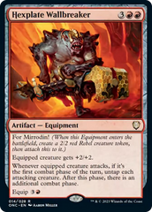 Hexplate Wallbreaker [Phyrexia: All Will Be One Commander] | Grognard Games