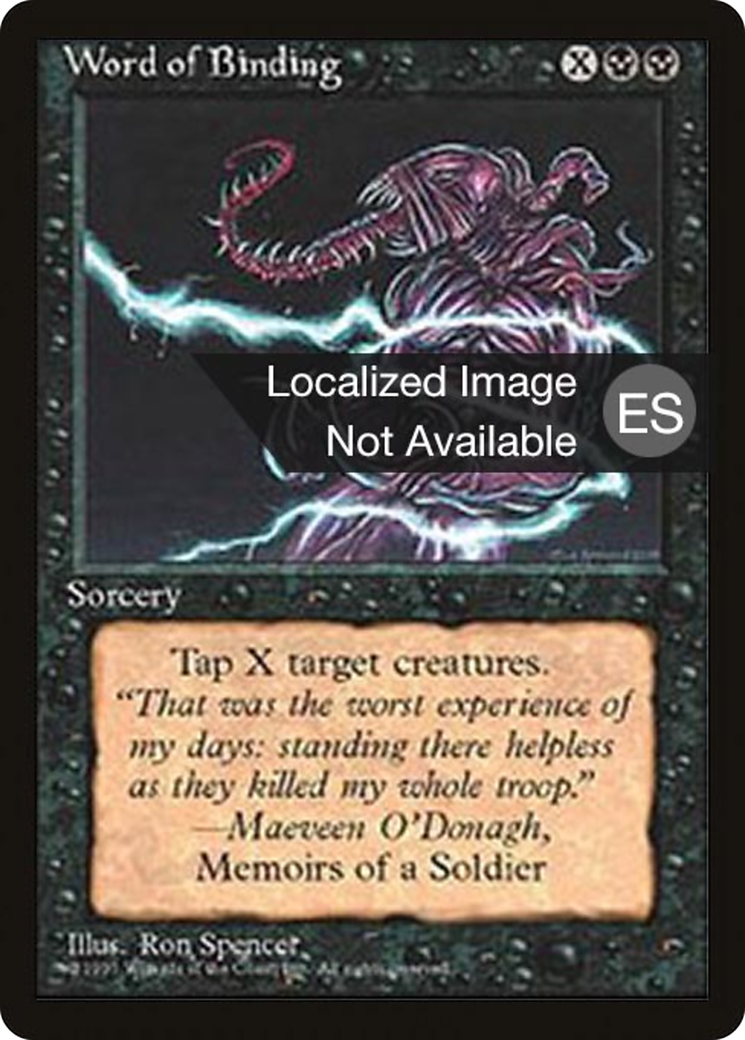 Word of Binding [Fourth Edition (Foreign Black Border)] | Grognard Games