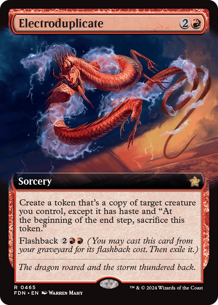 Electroduplicate (FDN-465) - Foundations: (Extended Art) Foil | Grognard Games