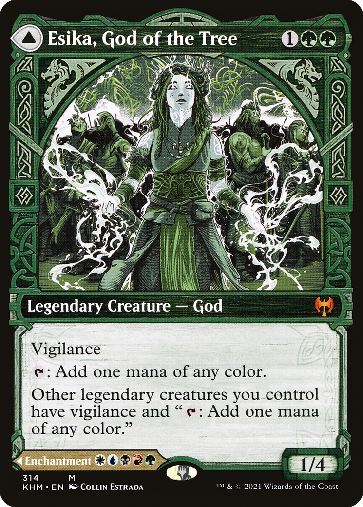 Esika, God of the Tree // The Prismatic Bridge (Showcase) [Kaldheim] | Grognard Games