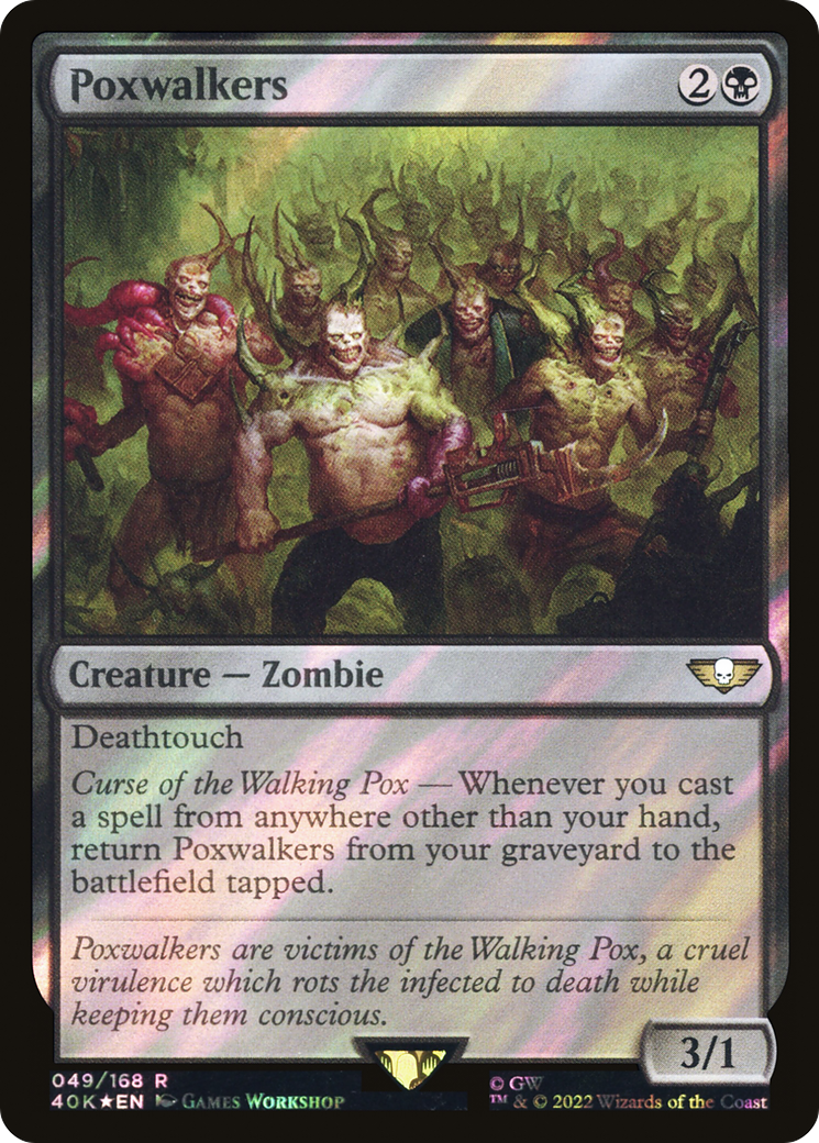 Poxwalkers (Surge Foil) [Universes Beyond: Warhammer 40,000] | Grognard Games