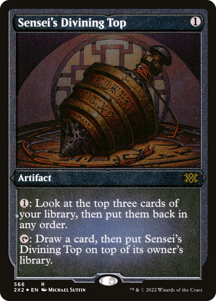 Sensei's Divining Top (Foil Etched) (2X2-566) - Double Masters 2022 Foil | Grognard Games