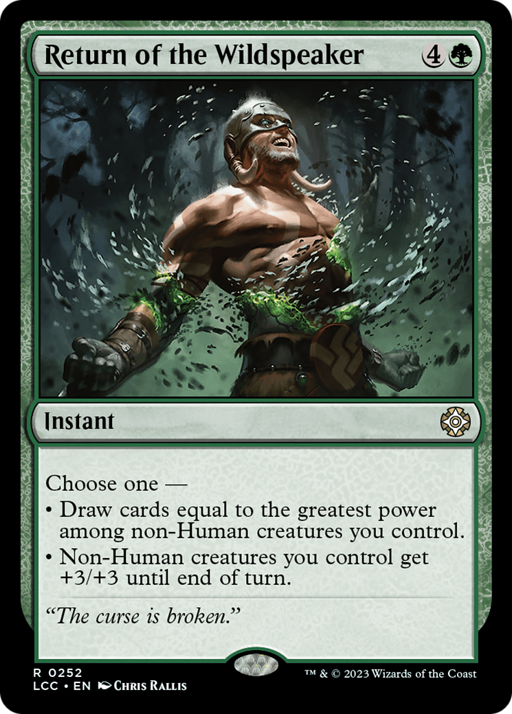 Return of the Wildspeaker [The Lost Caverns of Ixalan Commander] | Grognard Games