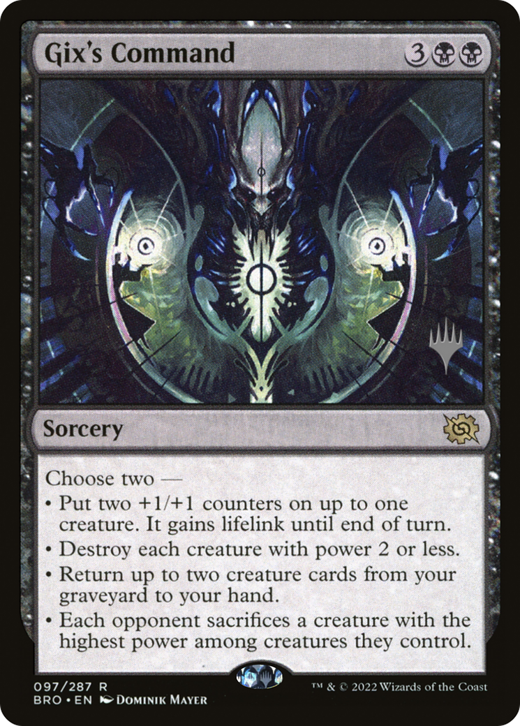Gix's Command (Promo Pack) [The Brothers' War Promos] | Grognard Games