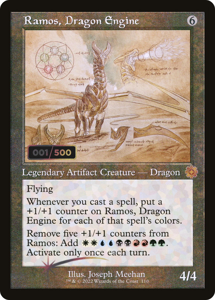 Ramos, Dragon Engine (Retro Schematic) (Serial Numbered) [The Brothers' War Retro Artifacts] | Grognard Games