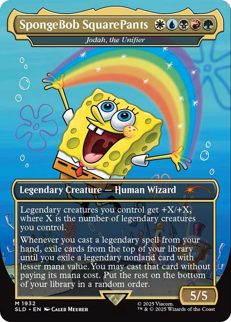 Jodah, the Unifier (SLD-1932) - Secret Lair Drop / SpongeBob SquarePants (Borderless) Foil | Grognard Games