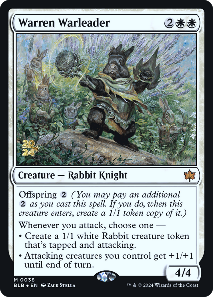 Warren Warleader [Bloomburrow Prerelease Promos] | Grognard Games