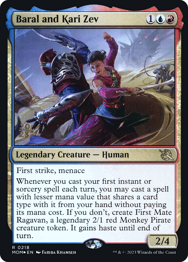 Baral and Kari Zev [March of the Machine Prerelease Promos] | Grognard Games