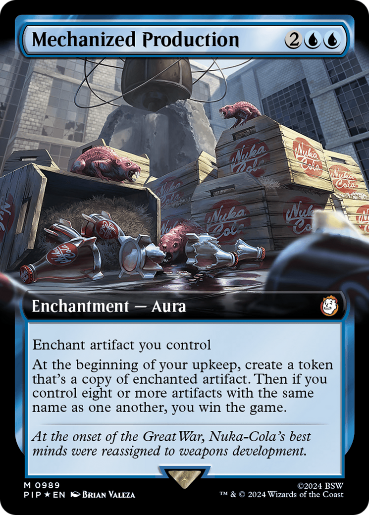 Mechanized Production (Extended Art) (Surge Foil) [Fallout] | Grognard Games