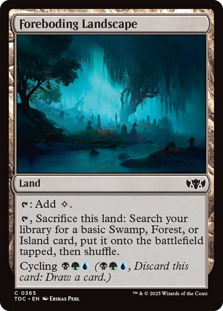Foreboding Landscape [Tarkir: Dragonstorm Commander] | Grognard Games