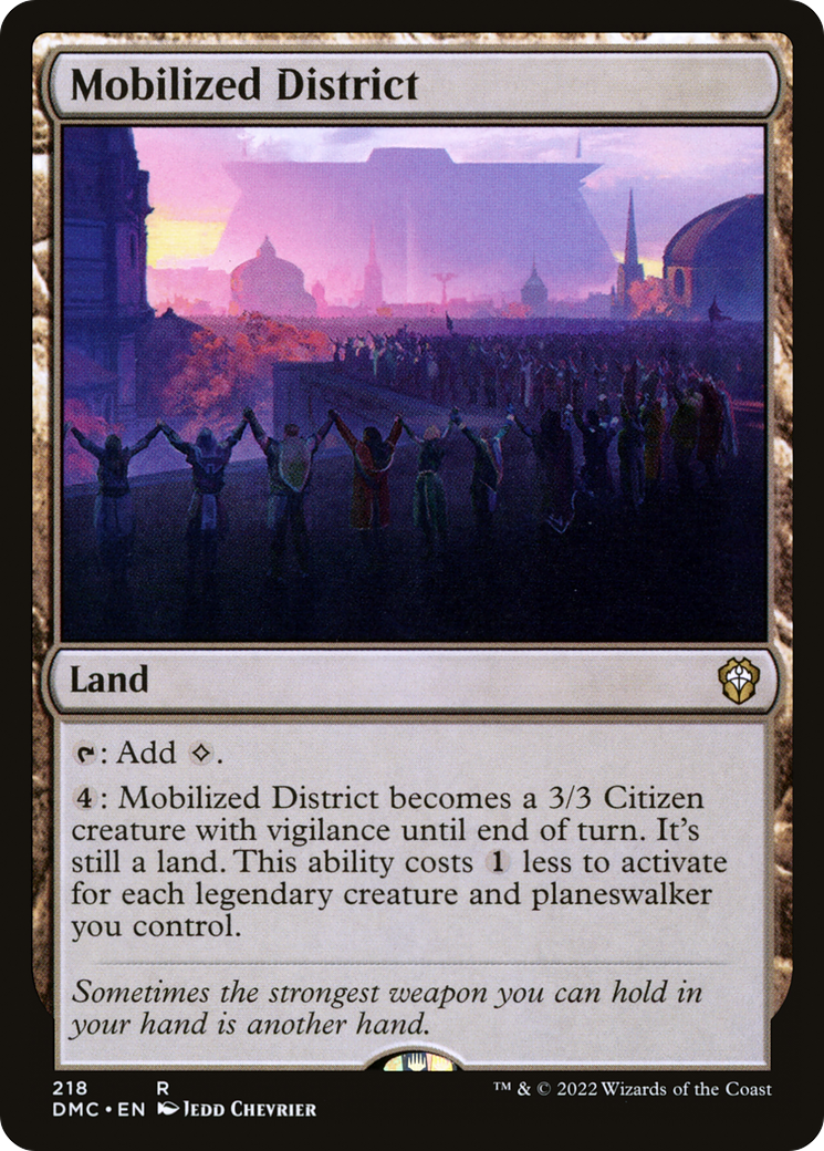Mobilized District [Dominaria United Commander] | Grognard Games