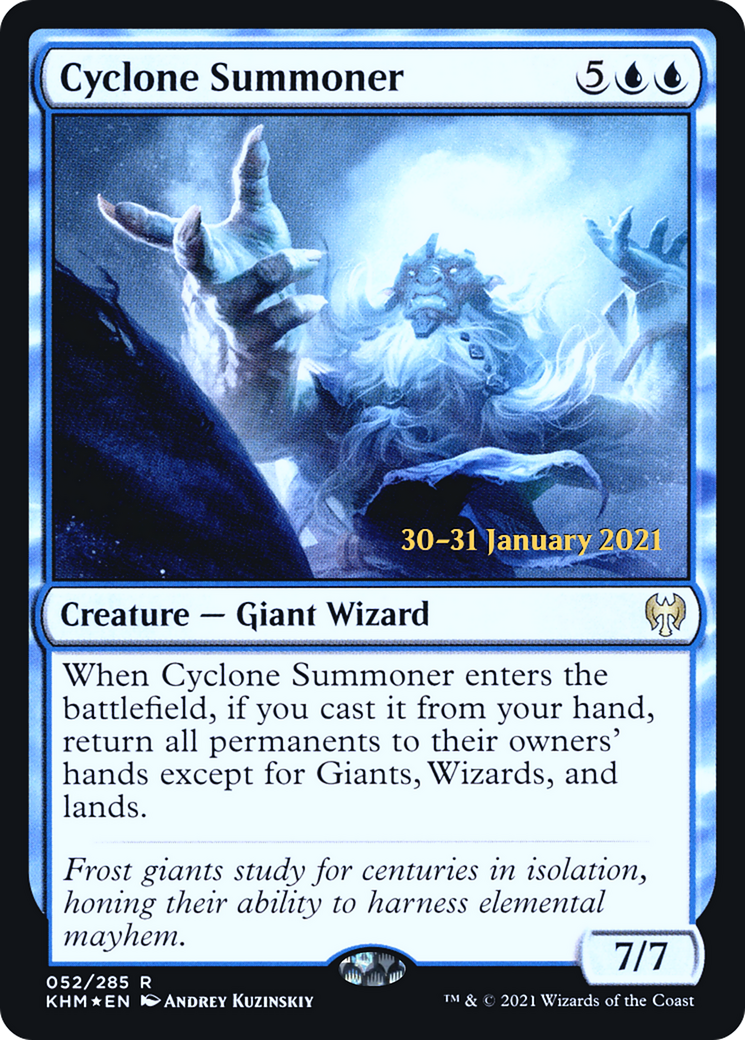 Cyclone Summoner [Kaldheim Prerelease Promos] | Grognard Games