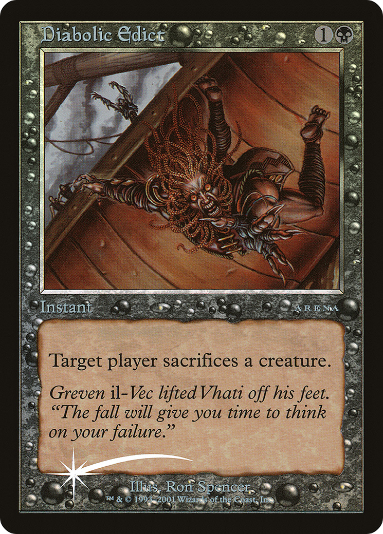 Diabolic Edict [Arena League 2001] | Grognard Games