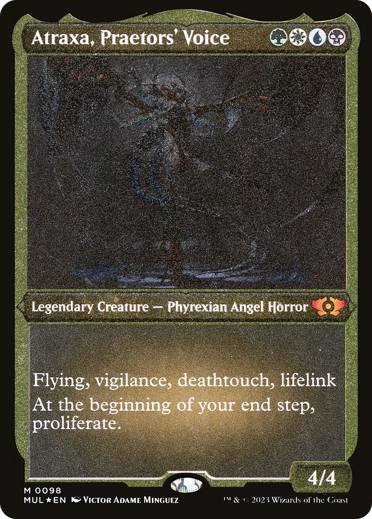 Atraxa, Praetors' Voice (Foil Etched) (MUL-098) - Multiverse Legends Foil | Grognard Games