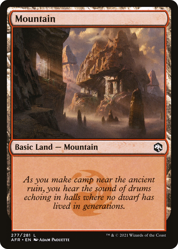 Mountain (277) [Dungeons & Dragons: Adventures in the Forgotten Realms] | Grognard Games
