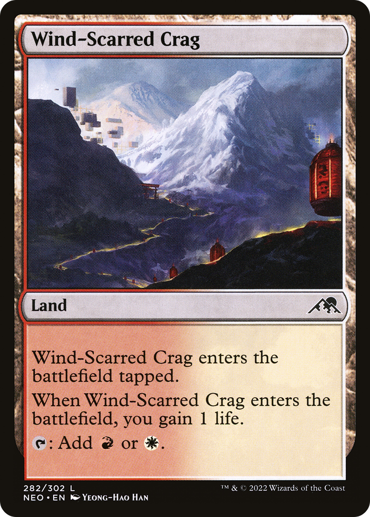Wind-Scarred Crag [Kamigawa: Neon Dynasty] | Grognard Games