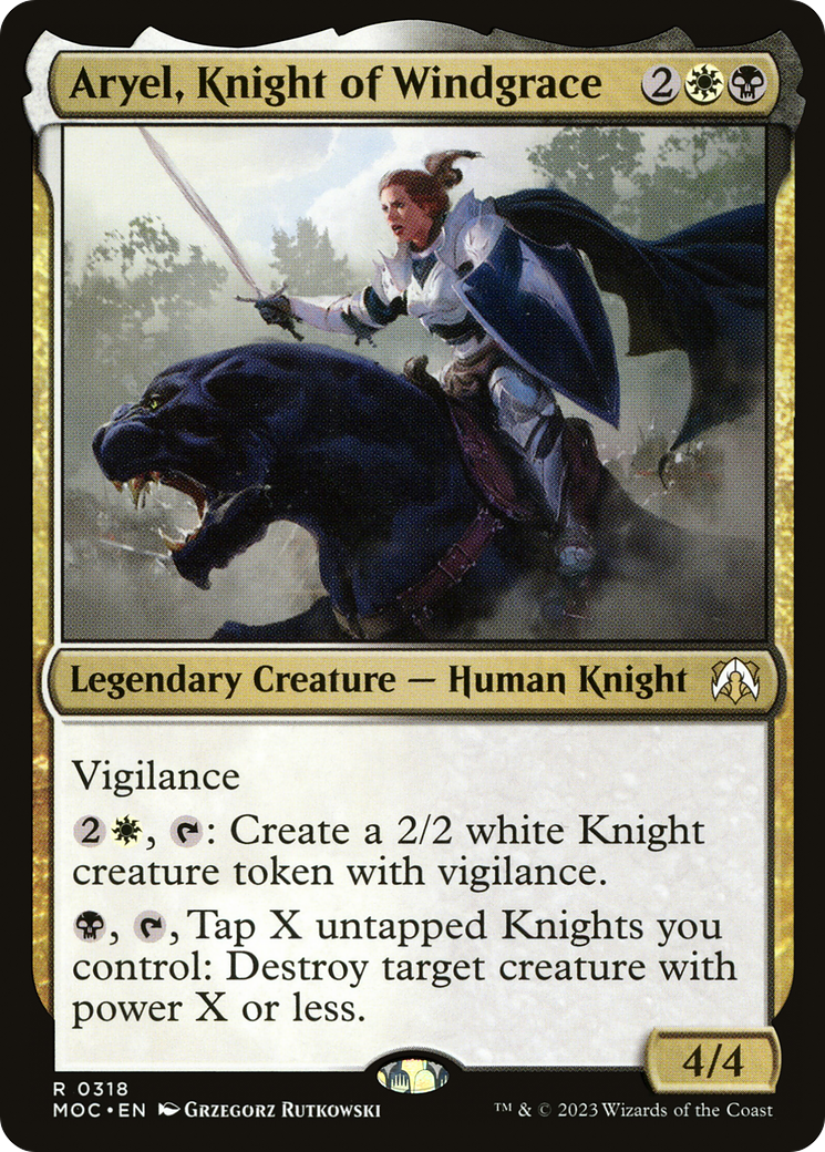 Aryel, Knight of Windgrace [March of the Machine Commander] | Grognard Games