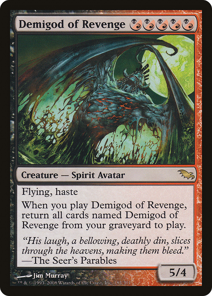 Demigod of Revenge [Shadowmoor] | Grognard Games
