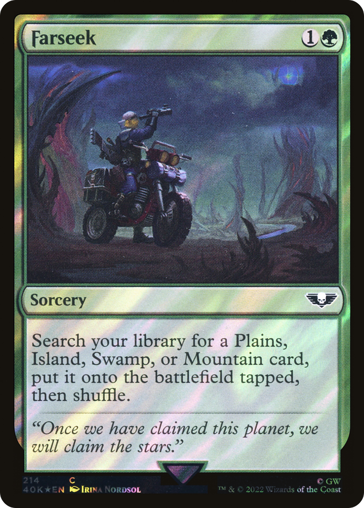 Farseek (Surge Foil) [Universes Beyond: Warhammer 40,000] | Grognard Games
