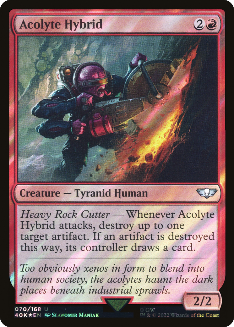 Acolyte Hybrid (Surge Foil) [Universes Beyond: Warhammer 40,000] | Grognard Games