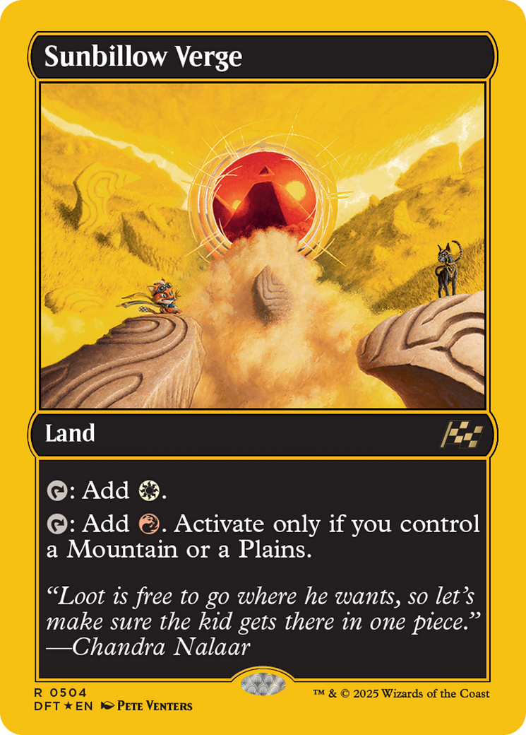 Sunbillow Verge (First-Place Foil) [Aetherdrift] | Grognard Games