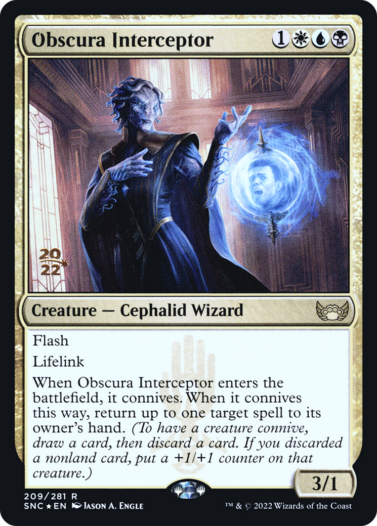Obscura Interceptor [Streets of New Capenna Prerelease Promos] | Grognard Games