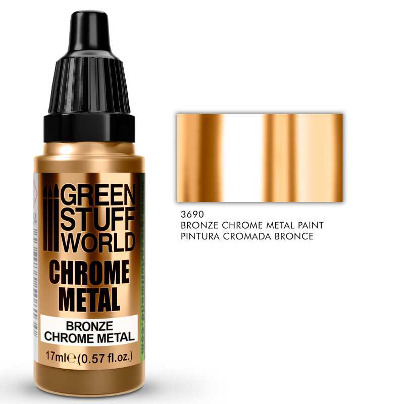 Green Stuff World: Chrome Paint Bronze 17ml | Grognard Games