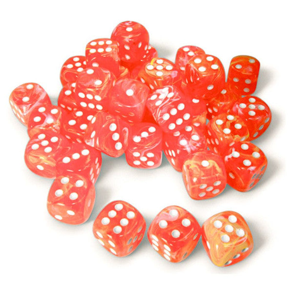 CHX27953 Festive Dahlia/White 12mm (36) | Grognard Games